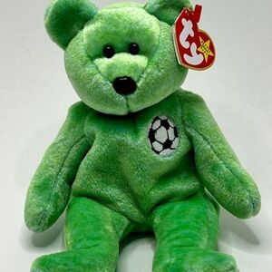 TY Beanie Baby “Kicks”, dated 1999.
